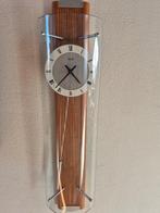Wandklok - Kieninger - Hout, Glas, geborsteld staal,, Antiek en Kunst