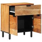 vidaXL Nachtkastje 50x33x60 cm massief acaciahout, Huis en Inrichting, Slaapkamer | Nachtkastjes, Verzenden, Nieuw, 55 tot 70 cm