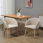 Set Van 2 Gestoffeerde Stoelen, Scandinavisch Design, Gestof, Huis en Inrichting, Verzenden, Nieuw