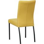 Leren eetkamerstoel Comfort - Toledo Giallo (geel) - Poten, Huis en Inrichting, Stoelen, Nieuw, Leer, Ophalen of Verzenden, Eén