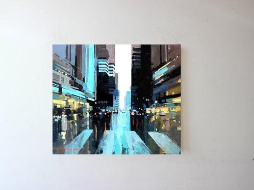 Adam Wajerczyk (1975) - Street Lights, Antiek en Kunst, Kunst | Schilderijen | Modern