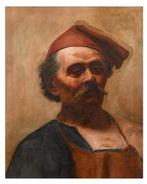 Neapolitan School (XIX) - A half-length portrait of a