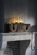 Cilinder windlicht met Metal bubbels Clarice 18 x 15 cm, Ophalen of Verzenden, Nieuw