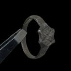 Middeleeuws zilveren ring (Zonder Minimumprijs), Sieraden, Tassen en Uiterlijk, Antieke sieraden