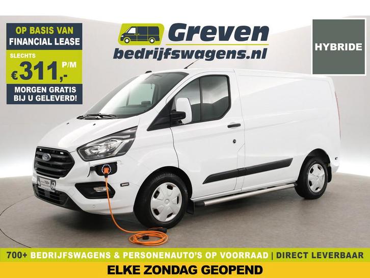 Ford Transit Custom Ecoboost PHEV Hybrid L1H1 | Airco |, Auto's, Bestelauto's, Te koop, Automaat, Financial lease, Hybride Elektrisch/Benzine