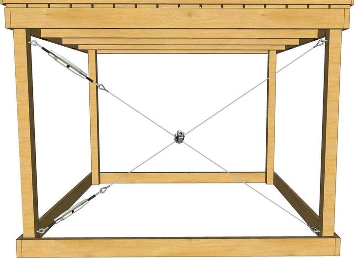 Pakket om te schoren met staalkabel - Met 6mm kabel, Doe-het-zelf en Verbouw, IJzerwaren en Bevestigingsmiddelen, Verzenden