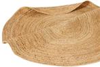 Rond vloerkleed PURE NATURE 120cm Jute handgeweven, Ophalen of Verzenden, Nieuw