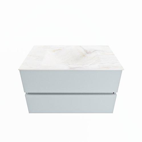 MONDIAZ VICA-DLUX 80cm badmeubel onderkast Clay 2 lades., Doe-het-zelf en Verbouw, Sanitair, Bad, Nieuw, Ophalen of Verzenden