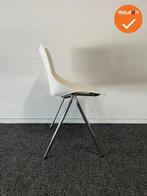 Vergaderstoel AMIR - Wit  - Chroom frame (Vergaderstoelen), Vergader- of Presentatieruimte, Ophalen of Verzenden, Gebruikt, Stoel