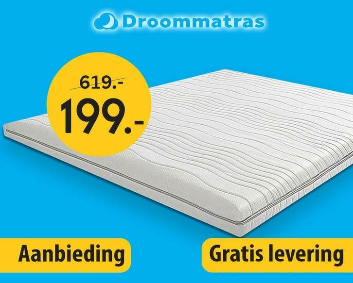 Koudschuim Topdekmatras/topper 180×200 dikte 7 cm, Huis en Inrichting, Slaapkamer | Matrassen en Bedbodems, 180 cm, 200 cm, Tweepersoons