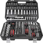 Toolbox - Gereedschap set 222 delig - Chroom-Vanadium en..., Doe-het-zelf en Verbouw, Gereedschap | Handgereedschap, Verzenden