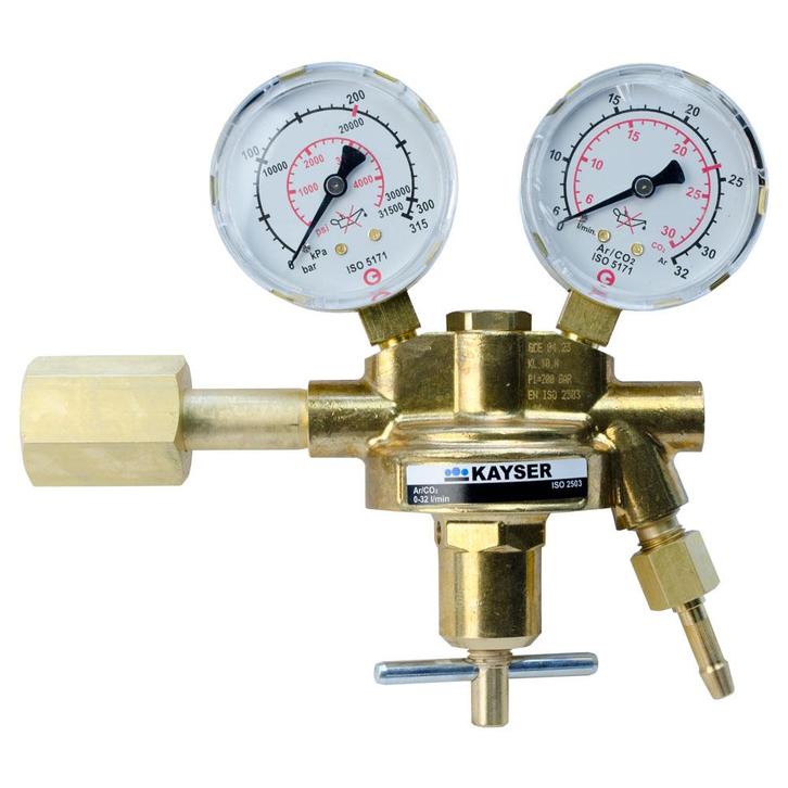Reduceerventiel CO2 koolzuur Kayser 0-28 l/m (Lasapparatuur), Doe-het-zelf en Verbouw, Gereedschap | Lasapparaten, Co2, Nieuw