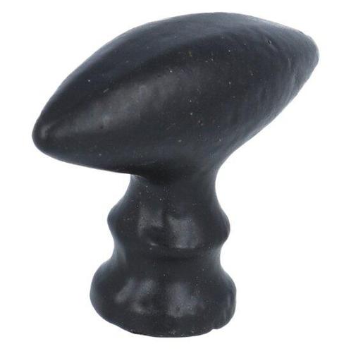 Knop ovaal gedeukt zwart 37 x 15 mm, Doe-het-zelf en Verbouw, Hang- en Sluitwerk, Nieuw, Ophalen of Verzenden