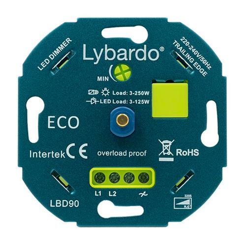 LED dimmer universeel inbouw Lybardo 0-125W Fase afsnijding, Doe-het-zelf en Verbouw, Elektra en Kabels, Overige typen, Nieuw