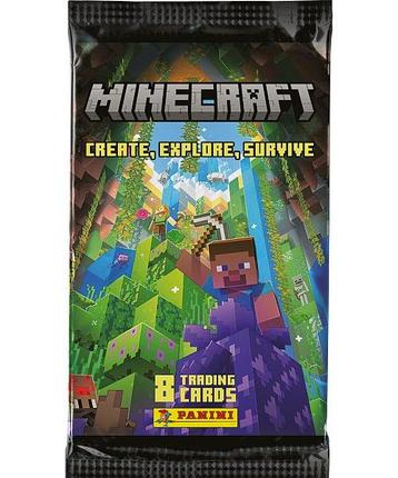 Panini Minecraft TCG Series 3-Booster Pack (8 Cards) beschikbaar voor biedingen