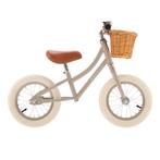 Loopfiets 12 inch in beige – stevige balansfiets voor peu., Kinderen en Baby's, Speelgoed | Buiten | Voertuigen en Loopfietsen