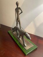 sculptuur, Joven con Pantera - 26.7 cm - Staal