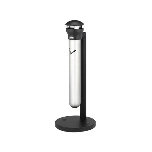 Rubbermaid Staande asbak Infinity - zwart/RVS, Huis en Inrichting, Woonaccessoires | Prullenbakken, Nieuw, Verzenden