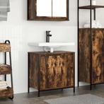 vidaXL Badkamerkast 60x34,5x60 cm gerookt eikenkleurig, Verzenden, Nieuw