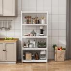 [en.casa] Keukenkast Austrheim open kast 183x90x40 cm wit, Zakelijke goederen, Verzenden