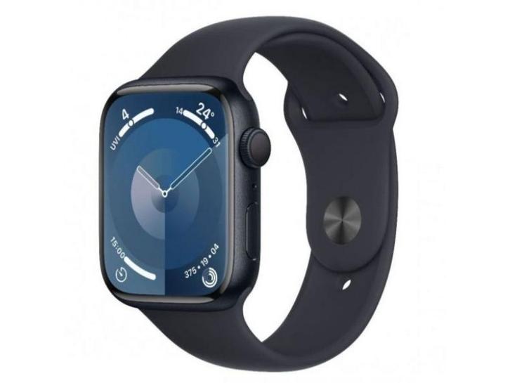 Apple Watch Series 9 - Smartwatch 41mm - GPS/GNSS - Zwart, Sieraden, Tassen en Uiterlijk, Smartwatches, Zo goed als nieuw, Verzenden