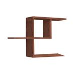 [en.casa] Wandrek Hadsel 75x22x50 cm wengé, Huis en Inrichting, Woonaccessoires | Wandplanken en Boekenplanken, Verzenden, Nieuw