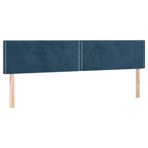 Fluwelen Hoofdborden -35% - Donkerblauw - retourdeal!, Huis en Inrichting, Slaapkamer | Bedden, Overige maten, 200 cm, Verstelbaar