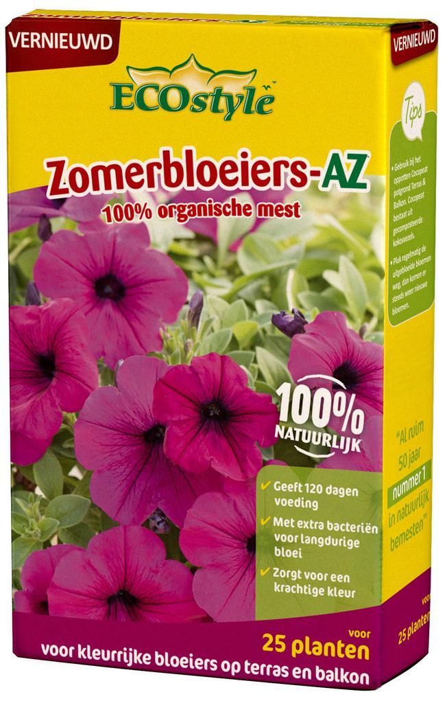 ECOstyle Zomerbloeiers-AZ 800 gram, Tuin en Terras, Aarde en Mest, Verzenden