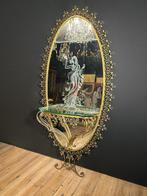Wandspiegel - Glas, Messing, Huis en Inrichting, Nieuw