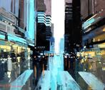 Adam Wajerczyk (1975) - Street Lights, Antiek en Kunst, Kunst | Schilderijen | Modern