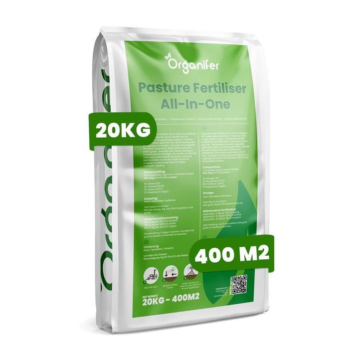 Weidemeststof All-In-One (20 kg – voor 400 m2), Tuin en Terras, Aarde en Mest, Mest, Verzenden