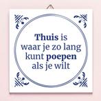 Tegeltje Poepen, Huis en Inrichting, Verzenden, Nieuw