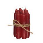 Kaarsen Taper candle Rood h.11 cm set van 7 past in fles, Ophalen of Verzenden, Nieuw