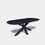 Tafel Plat Ovaal eikenhout - Matrix hout - Donker Eiken, Huis en Inrichting, Tafels | Eettafels, Nieuw