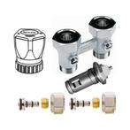 Set recht 16mm Alu/Pex - handwiel - insert - Softline 6, Doe-het-zelf en Verbouw, Verwarming en Radiatoren, Verzenden, Nieuw