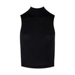 IRO • zwarte crop top Jikel • XS, Kleding | Dames, Tops, Verzenden, Zwart, Nieuw, Maat 34 (XS) of kleiner