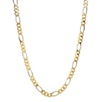 Gouden figaro collier 60.5 cm 14 karaat beschikbaar voor biedingen