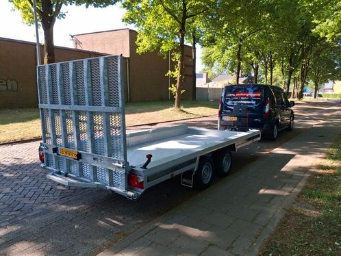 DEMO-voorraad-ACTIE: Hulco machinetransporter 394x180cm, Auto diversen, Aanhangers en Bagagewagens, Nieuw, Ophalen