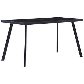 Zwarte Eettafel 140cm - Retourdeal - Familie Aanbieding beschikbaar voor biedingen