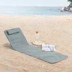 [en.casa] Strandmat Cellorigo met rugleuning set van 2 donke, Verzenden, Nieuw