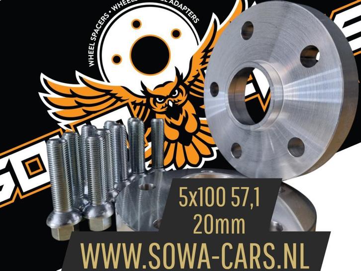 Spacers 20mm vw bora golf 3 4 polo 5x100 57.1 Spoorverbreder, Auto diversen, Tuning en Styling, Ophalen of Verzenden
