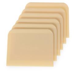 Deegschraper - 6 stuks - rechthoekig model - 12x9,6cm, Zakelijke goederen, Horeca | Keukenapparatuur, Nieuw in verpakking, Verzenden