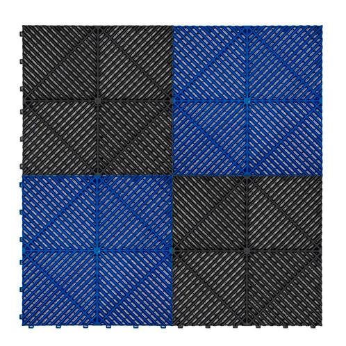Geventileerde kliktegels zwart en blauw 6m x 6m voor dubbele, Doe-het-zelf en Verbouw, Ventilatie en Afzuiging, Verzenden