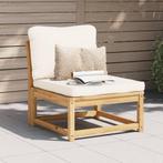 vidaXL Tuinbank met kussens massief acaciahout, Tuin en Terras, Tuinsets en Loungesets, Verzenden, Nieuw, Hardhout