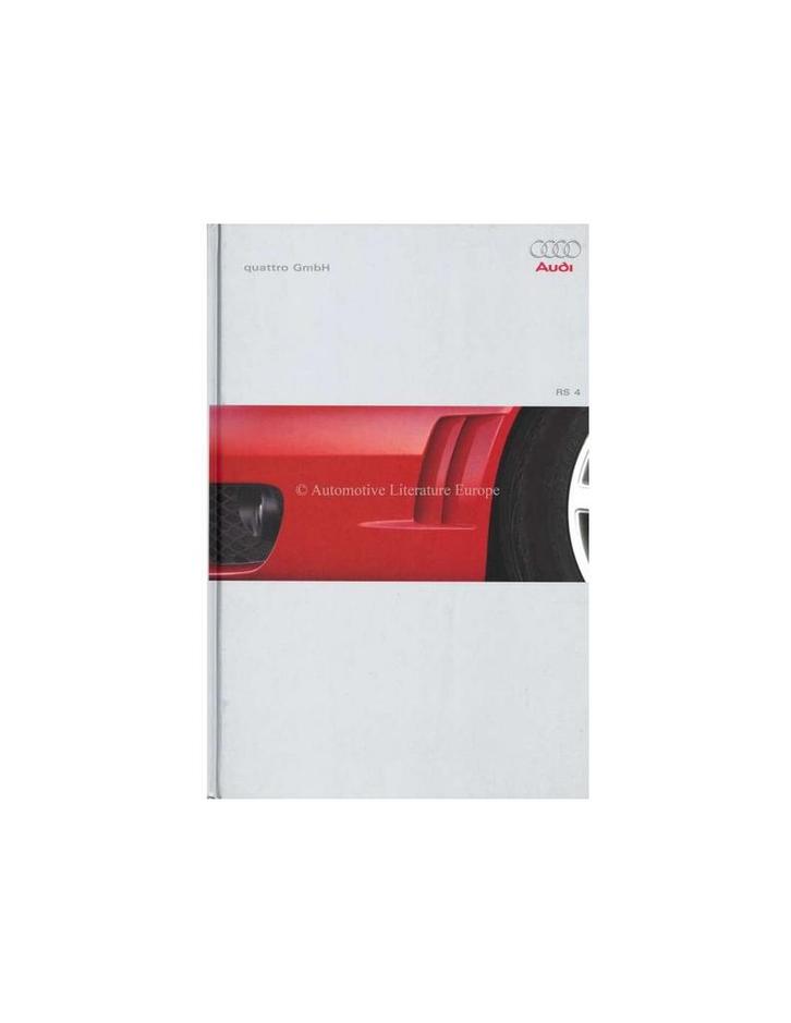 2000 Audi RS4 QUATTRO HARDCOVER BROCHURE DUITS, Boeken, Auto's | Folders en Tijdschriften, Audi