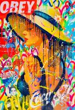 HÖK (1984) - Girl In Blue Swimsuit XXXL (NO RESERVE PRICE), Antiek en Kunst