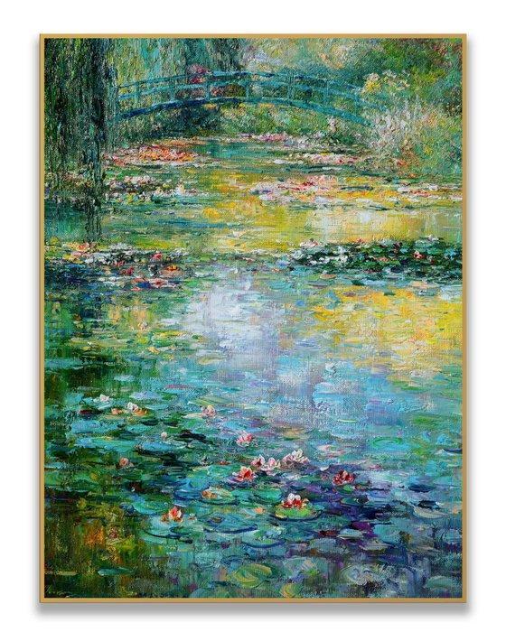 StefanoArt - Whispering Water Lilies, Antiek en Kunst, Kunst | Schilderijen | Modern