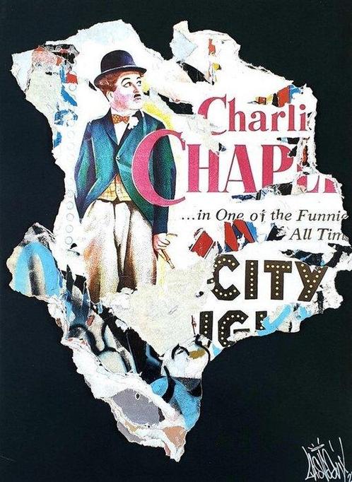 lasveguix (1986) - Chaplin City Pop Street, Antiek en Kunst, Kunst | Schilderijen | Modern