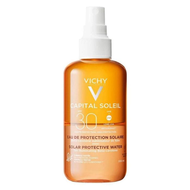 Vichy  Capital Soleil  Solar Water SPF30  200 ml, Sieraden, Tassen en Uiterlijk, Uiterlijk | Haarverzorging, Nieuw, Verzenden