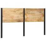 vidaXL Hoofdeinde 180 cm massief hout mango en ijzer, Huis en Inrichting, Slaapkamer | Bedden, Verzenden, Nieuw, Bruin, Hout
